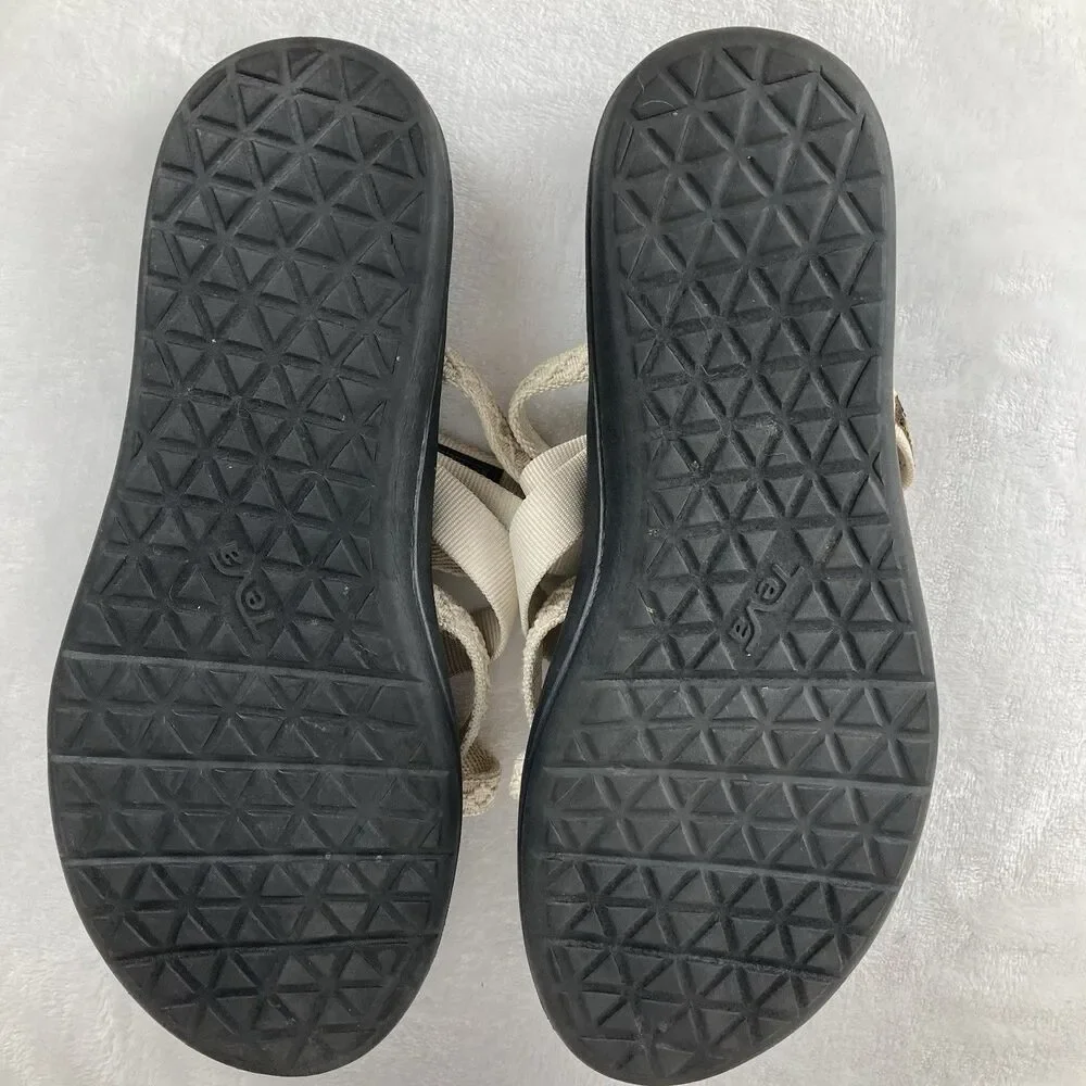TEVA Sandals Women’s Size 10 Voya Zillesa Beige Strappy Comfort Outdoor Walking